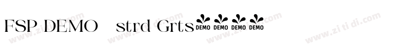 FSP DEMO   strd Grts字体转换